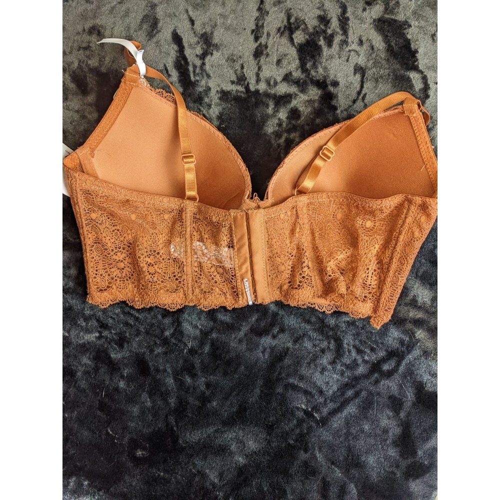 FRENCH AFFAIR BROWN PUSH UP BRA SET - Picture 4 of 10